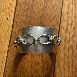 Vintage costume chain bracelet cuff